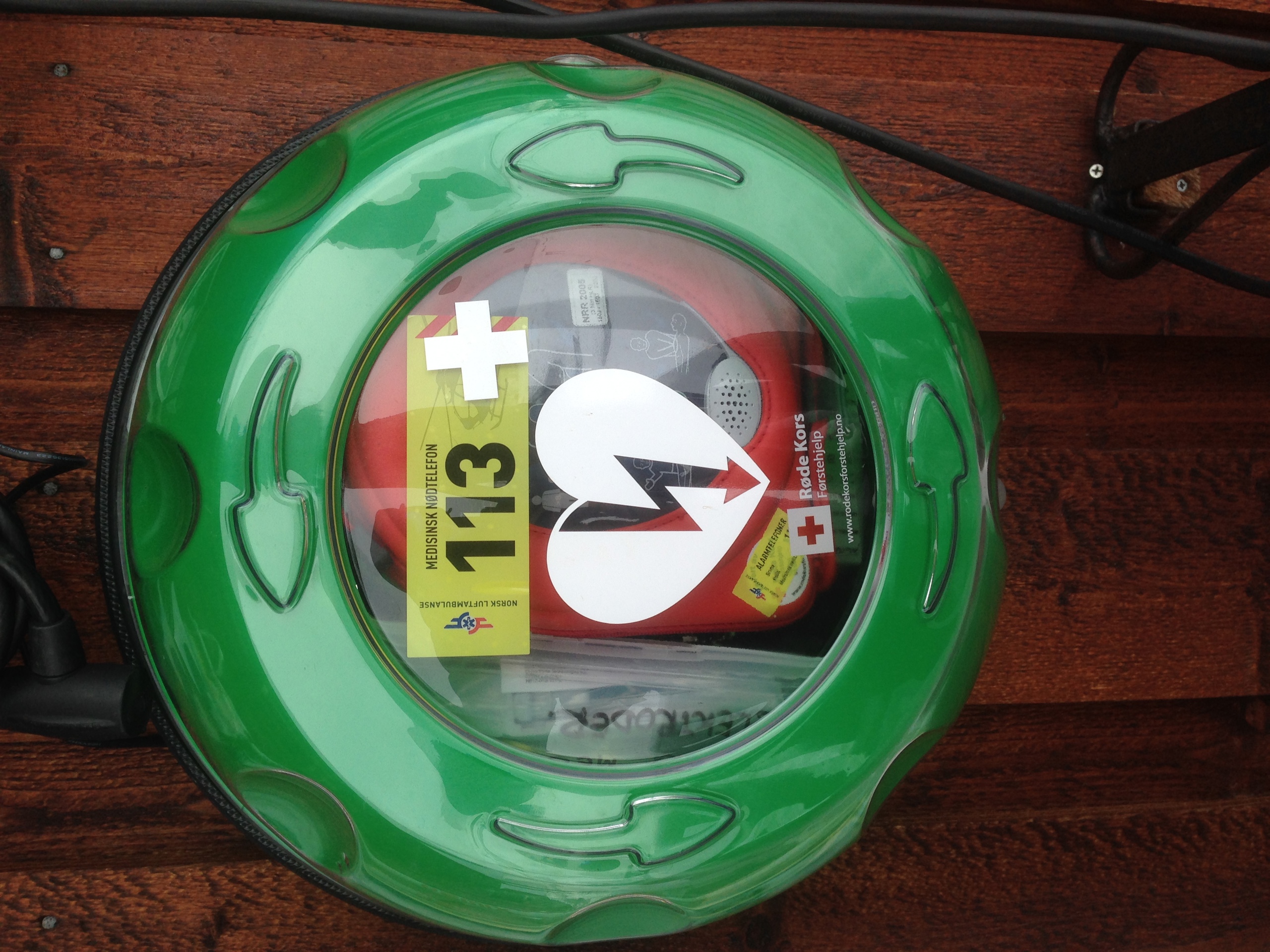 Hjertestarter på Syndin